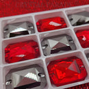 Zodiac Sew on Stone Emerald Cut - Jet Hematite