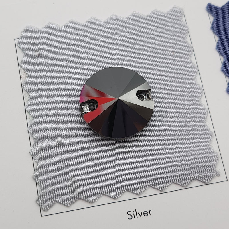 Zodiac Sew on Stone Rivoli - Jet Hematite