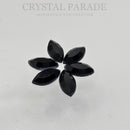 Zodiac Hotfix Navette Shape 4x8mm Jet - Pack of 20