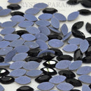 Zodiac Hotfix Navette Shape 4x8mm Jet - Pack of 20