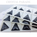 Zodiac Crystal Slim Triangle Sew on Stone Jet (unfoiled)