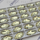 Limited Edition - Zodiac Crystal Navette Sew on Stone - Jonquil