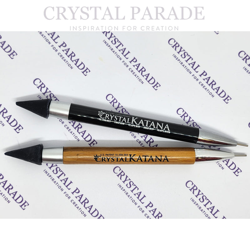 Crystal Katana Mixed Media Dual-Ended Pick-Up & Glue Tool - Black