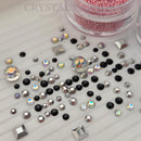 Swarovski & Zodiac Crystal Mix - Kiss all the time. Disco, ocassionally | Pack of 100 + FREE Caviar Beads