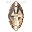 Swarovski 3223 Navette Sew on Stone - Light Colorado Topaz