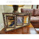 Self Adhesive Rhinestone Sheet SS8 (2.7mm) Leopard Print - 24cm x 39cm