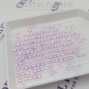 Zodiac Crystals Mixed Sizes Pack of 200 - Light Amethyst Mocha Opal