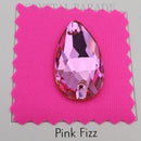 Zodiac Crystal Peardrop Sew on Stone - Light Fuchsia