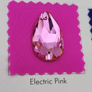 Zodiac Crystal Peardrop Sew on Stone - Light Fuchsia