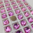 Zodiac Rivoli Sew on Stone - Light Fuchsia