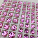 Zodiac Rivoli Sew on Stone - Light Fuchsia