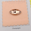 Limited Edition - Zodiac Crystal Navette Sew on Stone - Light Peach