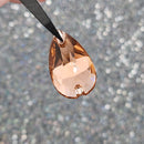 Limited Edition - Zodiac Crystal Peardrop Sew on Stone - Light Peach