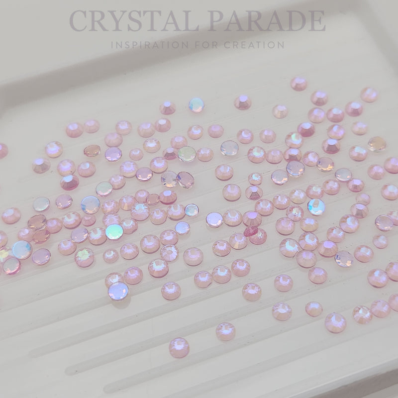 Zodiac Crystals Mixed Sizes Pack of 200 - Light Pink Aurora