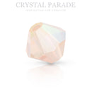 Preciosa Bicone Bead Light Rose AB 2X