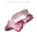 Swarovski 4mm Non Hot Fix Star Flower - Pack of 4 Light Rose