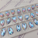 Limited Edition - Zodiac Crystal Peardrop Sew on Stone - Light Sapphire Shine