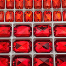 Zodiac Sew on Stone Emerald Cut - Light Siam