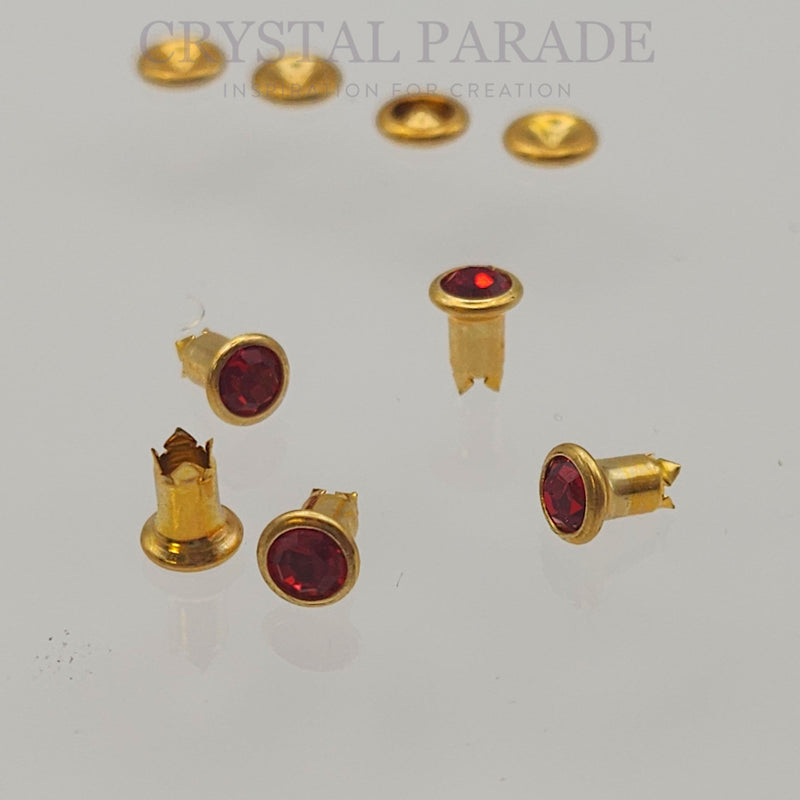 Preciosa Rivet with Maxima Crystal - Light Siam