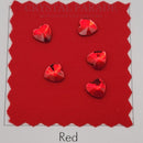 Zodiac Crystal Rivoli Heart Shape 7mm - Light Siam