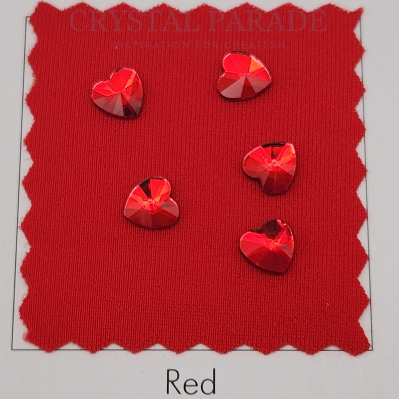 Zodiac Crystal Rivoli Heart Shape 7mm - Light Siam