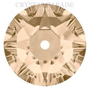 Swarovski 3188 Xirius Lochrose Sew on Stone - Light Silk