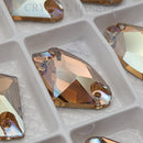 Zodiac Crystal Galactic Sew on Stone - Light Smoked Topaz Shimmer