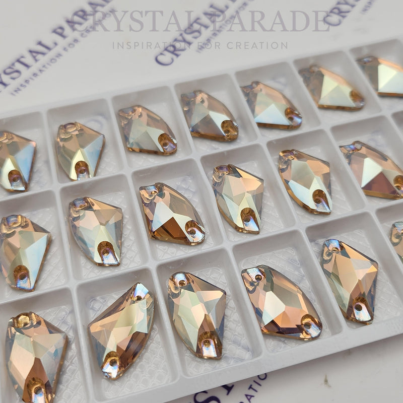 Zodiac Crystal Galactic Sew on Stone - Light Smoked Topaz Shimmer