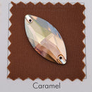 Zodiac Crystal Navette Sew on Stone - Light Smoked Topaz Shimmer
