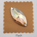 Zodiac Crystal Navette Sew on Stone - Light Smoked Topaz Shimmer