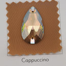 Zodiac Crystal Peardrop Sew on Stone - Light Smoked Topaz Shimmer