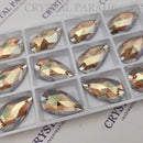 Zodiac Crystal Peardrop Sew on Stone - Light Smoked Topaz Shimmer