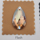 Zodiac Crystal Peardrop Sew on Stone - Light Smoked Topaz Shimmer