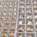 Zodiac Rivoli Sew on Stone - Light Smoked Topaz Shimmer