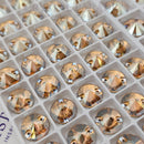 Zodiac Rivoli Sew on Stone - Light Smoked Topaz Shimmer