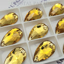 Limited Edition - Zodiac Crystal Peardrop Sew on Stone - Light Topaz