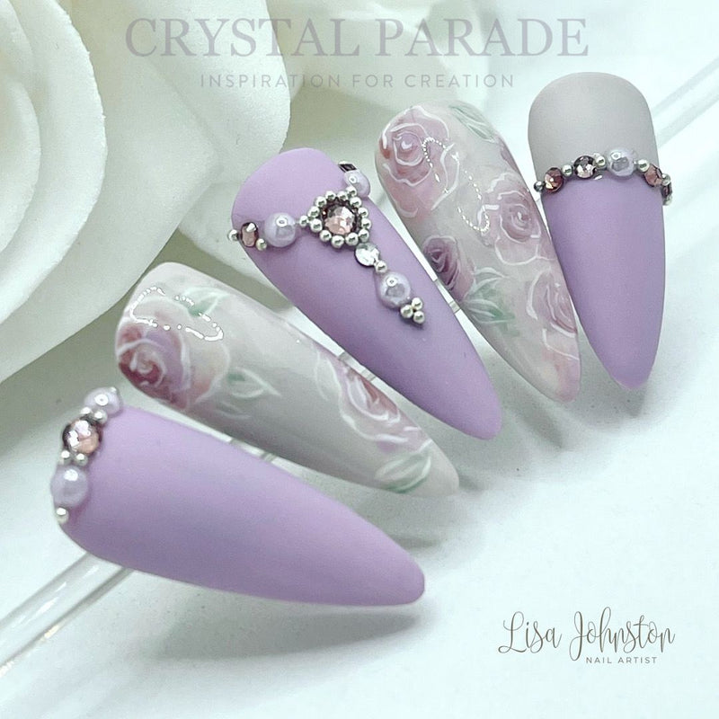 Zodiac Crystal & Pearl Mix Pack of 200 - Lavender Haze