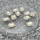 Limited Edition - Zodiac Sew on Stone Emerald Cut - Luminous Green