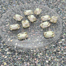 Limited Edition - Zodiac Sew on Stone Emerald Cut - Luminous Green