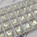 Limited Edition - Zodiac Sew on Stone Emerald Cut - Luminous Green