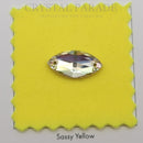 Limited Edition - Zodiac Crystal Navette Sew on Stone - Luminous Green