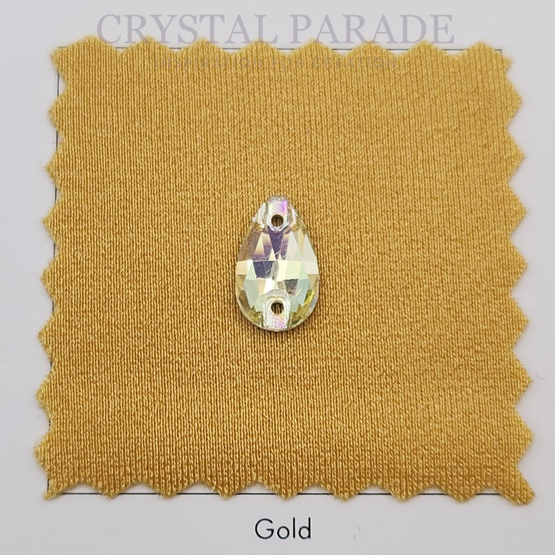 DISCONTINUED - Zodiac Crystal Peardrop Sew on Stone - Luminous Green