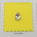 Limited Edition - Zodiac Crystal Peardrop Sew on Stone - Luminous Green