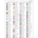 Luna Flatback Crystals Colour Chart