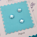 Luna Non Hotfix Rhinestones - Aquamarine Satin