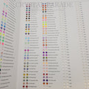 Luna Flatback Crystals Colour Chart