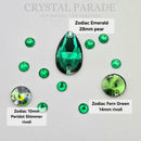 Luna Non Hotfix Crystals - Grass Green
