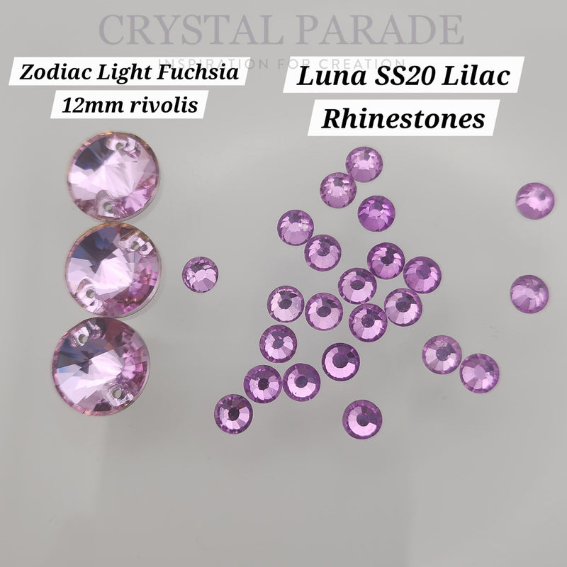 Luna Non Hotfix Rhinestones - Lilac