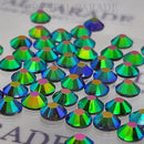 Luna Non Hotfix Rhinestones - Peacock Green