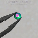 Zodiac Crystals Mixed Sizes Pack of 200 - Peacock Green